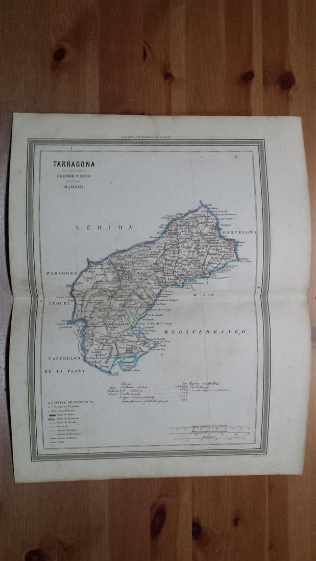 Mapa De Tarragona Por D Martin Ferreiro G Compra Venta En Todocoleccion